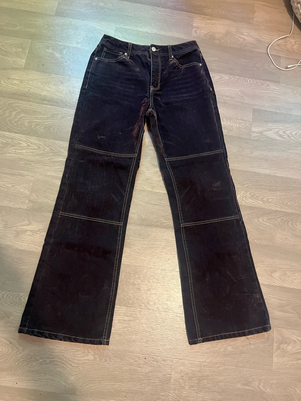 Dark purple suede metallic like Women's Wide-Leg Jeans! Must See